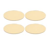CORHAD 4 centres de Table Miroir doré - Plateaux Ronds en Acrylique Miroir de 20 cm pour Table de Mariage, présentoir à Bijoux, décoration intérieure - Porte-Bougies Ronds