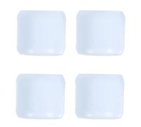 CORHAD 4 Pièces Balle D’entraînement de Golf Cylindrique, Aide Portable | Abs Blanc, Fond Plat et Précision Élevée, pour Putting Court, Parcours, Débutants et Pros