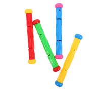 CORHAD 4 pièces Bâtons de Plongée Colorés pour Piscine Garçon Fille Jouets de Natation Ludiques pour Entraînement Outils Résistants à Eau pour Jeux sous-Marins