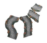 CORHAD 4 Pièces Décor Miniature Aquarium Chemin Résine Pierres Naturelles pour Aménagement Jardin Féerique et Paysage Micro-paysager