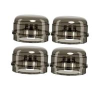 CORHAD 4 Pièces Protections de Boutons pour Cuisinière à Gaz Noires Cache Bouton Étanche Huile pour Sécurité Garçon Fille et Animaux Adapté Aux Commandes Standard de Plaques de Cuisson