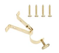 CORHAD 4 pièces Supports de Tringle à Rideaux Réglables Accessoires pour Barre Roma Robustes et Rétro Étanches et Antirouille Installation Facile et Stable pour Fenêtres et Plafonnier