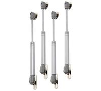 CORHAD 4 Vérins à Gaz Hydrauliques 100n pour Portes de Placards, Supports Pneumatiques Télescopiques, Ressorts à Gaz Robustes, Amortisseurs Silencieux, Fixation Métallique Triple Point,