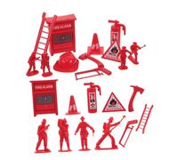 CORHAD 5 Ensembles Dollhouse Fireman Accessories with Fire Extinguisher Props for Collaborative Role Play and Imaginative Group Fun