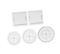 CORHAD 5 Pièces Disque de Rond et Carré Outil de Tricotage de Corde pour Bracelets DIY Kit de Fournitures Loisirs Créatifs Adapté Aux Fils Macramé et Collier