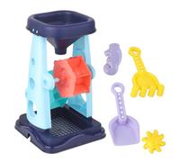 CORHAD 5 pièces Set de Outils de Sable pour Garçon Fille Jouets de Plage Créatifs avec Pelle et Sablier Kit de Jeux Extérieur pour Garçons et Filles Accessoires Colorés Couleur Aléatoire