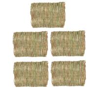 CORHAD 5 pièces Tapis Tissé pour Lapin et Petit Animal Coussin Lit Résistant à Mâcher pour Hamster Chinchilla Cochon et Oiseaux Protection Confortable des Pattes