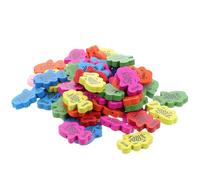 CORHAD 50 Boutons en Bois Forme Poisson sans Bavure pour Projets de Couture Diy, Pack de 50 Pièces, Style Simple et Créatif pour Chemises et Chapeaux