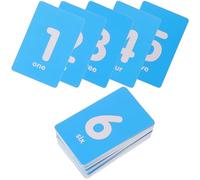 CORHAD 50 Cartes Numérotées en PVC Bleu Mat 1-50 Double Face Étiquettes Numériques pour Table Bureau et Ferme Résistantes et Pratiques pour Organisation et Gestion des Files