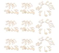 CORHAD 50 Pièces Grand Lot Décorations Mariage Ornements Naturel Notes de Musique Grandes pour DIY Artisanat Décoration Salon Couloir Thème Musical