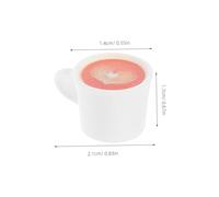CORHAD 50 Pièces Miniature Cups Set Resin Tiny Tea Mugs for Dollhouse Kitchen Decor Creative DIY Craft Accessories Realistic Mini Tableware for Micro Landscape
