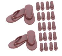 CORHAD 50 Pièces Miniature Doll Sandals Plastic Beach Shoes for Dolls Dollhouse Accessories Summer Dress-up