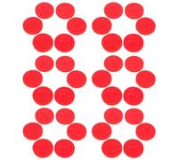 CORHAD 50 Pièces Poulie de Courroie Plastique Rouge pour Jouets Rc Roues de Transmission Compactes pour Modèles DIY Voitures et Avions Accessoires de Système Engrenage Automobiles