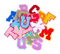 CORHAD 52 Lettres Thermocollantes pour Tissu Écussons Brodés en Tissu Doux Patchs Alphabet à Repasser pour Vêtements Paquet à Dos et Accessoires Kit DIY 2 Ensembles 52 Pièces