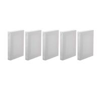 CORHAD 5pcs Cadres de Peinture D'artiste en Bois et Toile Naturelle, Tableau Moderne Miniature, Forme Créative, Adapté à Tous Types de Peinture pour Bureau et Galerie