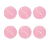 CORHAD 6 Balles Mini Tennis pour Chien en Caoutchouc Résistant aux Morsures, Rebond Élevé, Pack de 6 pour Jeux Actifs en Appartement