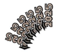 CORHAD 6 Pièces Graduation Iron Patches Vintage Embroidered Insignias For Clothes Hats Party Supplies And Souvenirs Thermocollant Year