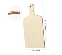 CORHAD 6 pièces Mini Planches à Découper Bois Non Traité avec Poignée Plateau Décoratif et Support Photo DIY pour Maison et Cuisine Plateau Bois Résistant Multifonction Cadeau Original
