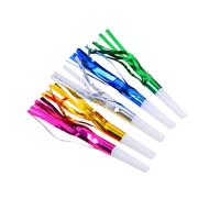 CORHAD 6 pièces Sifflets Garçon Fille Colorés à Franges Métalliques Bruit Fort Fête Anniversaire Garçon Fille Animation Festive