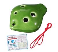 CORHAD 6trou Mini Ocarina Céramique Compacte Avec Cordon Instrument De Musique Pour Débutants Portable Et Clair Pendentif Adorable Pour Méditation Et Pratique