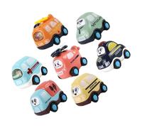 CORHAD 7 pièces Voitures à Friction Jouets Éducatifs Pull Back sans Batterie Voitures Miniatures pour Garçon Fille Modèles Véhicules Ambulances Pompiers Bus Scolaire Couleur Aléatoire