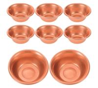 CORHAD 8 Pièces Bols Cuivre pour Offrandes Bols Miniatures Laiton pour Eau Sacrée Bouddhiste Prières et Cérémonies à Domicile ou Temple