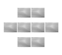 CORHAD 8 Pièces Panneaux de Toiture en Aluminium Argenté Ondulé pour Toit Miniature de Maison de Poupée, Matériaux Légers et Texture Réaliste pour Maquettes DIY