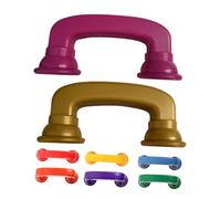 CORHAD 8 pièces Téléphone Récepteur Éducatif pour Tout-Petits Colorées Plastique Abs Surface Lisse et Résistante Aux Chutes Éveil Précoce pour Reconnaissance des Couleurs et Formes