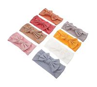 CORHAD 8Pièces Bandeau Garçon Fille Mixte Turban Élastique Doux pour Accessoire Photo Fête