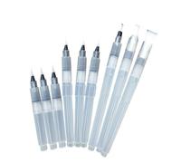 CORHAD 9 Pièces Set de Stylos Pinceaux à Eau pour Aquarelle Pinceaux Réservoir Rechargeables Soluble pour Dessin et Calligraphie Compatible Crayons et Marqueurs Aquarellables