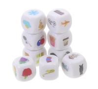 CORHAD 9pièces Dés à Histoires pour Garçon Fille Outils Apprentissage du Langage Et Entraînement à Imagination Lot