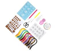 CORHAD Accessoires de Bricolage en Papier Couleur Aléatoire Set de 18 Pièces Matériel pour Papier d'art pour Loisirs Créatifs pour Projets Artisanaux et Enseignement du