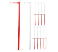 CORHAD Accessoires et Fournitures de Loisirs Créatifs pour Projets DIY Résistants à Flexion en Pvc Blanc et Rouge, 20 Pièces, Résistants la Flexion, Faciles à Démonter pour Moulins à