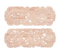 CORHAD Appliques Bois Sculpté Européen pour Décoration de Meubles Motifs Dragon et Phénix Ornements Décoratifs Non Peints pour Lit Armoire et Porte Autocollants Artisanaux pour Rénovation