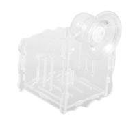 CORHAD Aquarium Plant Holder Transparent with Suction Cup Vertical Aquatic Plant Pot for Fish Tank Decoration Safe Acrylic Material Permeable Design for Fresh Water Circulation Small and