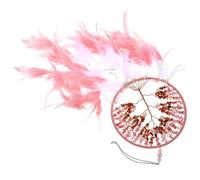 CORHAD Attrape-rêves Pendentif Plume Rose Décor Mural et Fenêtre Suspendu Décoration Maison sans Lumière
