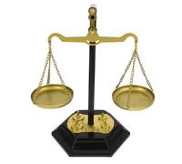 CORHAD Balance Scale Metal Decoration for Home and Office Artistic Table Scale Ornament Elegant Centerpiece for Living and Study