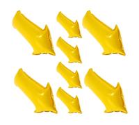CORHAD Ballons Fléchés en Aluminium Jaune Petit et Grand Format, Ensemble de 8 Ballons Gonflables Solide pour Décoration Anniversaire, Mariage et Fête, Accessoire Festif pour Repérage