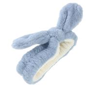CORHAD Bandeau de Spa en Tissu Bleu Oreilles de Lapin, Accessoires Esthétiques Polyvalents pour Se Laver le Visage, Sport Soins du Visage