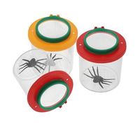 CORHAD Boîte à Loupe Insecte 3 Pièces pour Garçon et Filles Lentille Acrylique et Corps Léger en Abs, Outil D'exploration en Plein Air pour Observer Insectes et Plantes