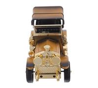 CORHAD Boîte à Musique de Voiture Vintage Miniature, Sculpture en Bois Rétro, Mécanisme à Remonter, Décoration Intérieure pour Collectionneurs et Présent pour Papa, Ambiance Apaisante