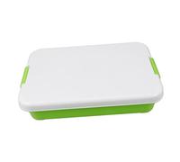 CORHAD Boîte Bac à Sable Portable Plastique avec Couvercle Petit Bac de Rangement Multifonction pour Jouets et Accessoires pour Activités Extérieures et Jeux Sensoriels