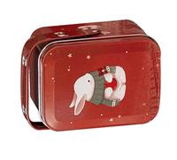 CORHAD Boîte de Biscuits de Pâques en Tôle Rouge Design Portable Délicat pour Emballage de Bonbons Lors D'activités en Plein Air