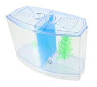 CORHAD Boîte De Reproduction pour Poissons Réservoir Isolement pour Betta Et Autres Poissons Vivipares Double Compartiment Transparente Facile à Installer Nettoyer