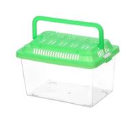 CORHAD Boîte de Transport pour Animaux de Compagnie en Plastique PP Transparent 15x9x11 Cm Système de Ventilation, Adaptée pour Poissons Rouges, Tortues et Hamsters, Aquarium Portable