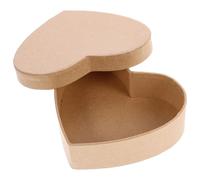 CORHAD Boîte Présent de Cœur en Papier Kraft 105 X 85 X 35 CM Boîte Vide DIY pour Rangement Bonbons Bijoux Cosmétiques Coffret Présent Créatif pour Anniversaire et Saint-Valentin