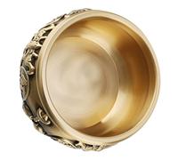 CORHAD Bol Amulette Feng Shui en Laiton 14 CM Bol d'Offrandes Décoratif pour Maison et Bureau Symbole de Prospérité et Richesse Bassin à Trésors Feng Shui de Fortune
