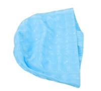 CORHAD Bonnet de Natation Unisexe PU Imperméable Perlé Protection Oreilles et Cheveux Longs Haute Élasticité pour Piscine et Spa Bleu Lacustre