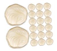 CORHAD Boutons De Manteau Polygonaux 40l 25mm Blanc Crème 20 Pièces Pour Couture Artisanale Vêtements Coupe-vent Accessoires Couture Diy Présent Hiver