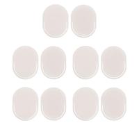 CORHAD Brosse à Shampoing pour Nettoyage Profond Blanche 10 Pièces Ovale en Plastique Souple, Brosse à Main pour Cheveux Massage du Cuir Chevelu, Nettoyage Profond pour Hygiène